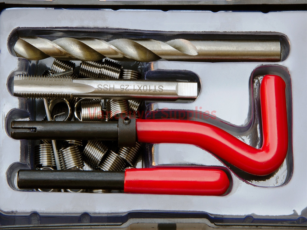 M10x1.25mm Metric Thread Repair Damaged Threads Inserts Helicoil